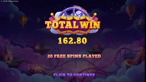Wonder of Circus slot machine neon carnival theme